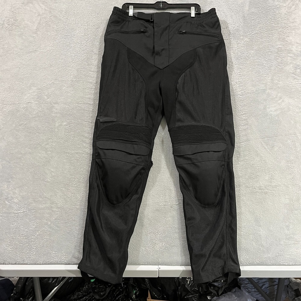 Teknic Motorcycle Pants Mens 36 Armor Knees‎ Black Biker Moto Racing track